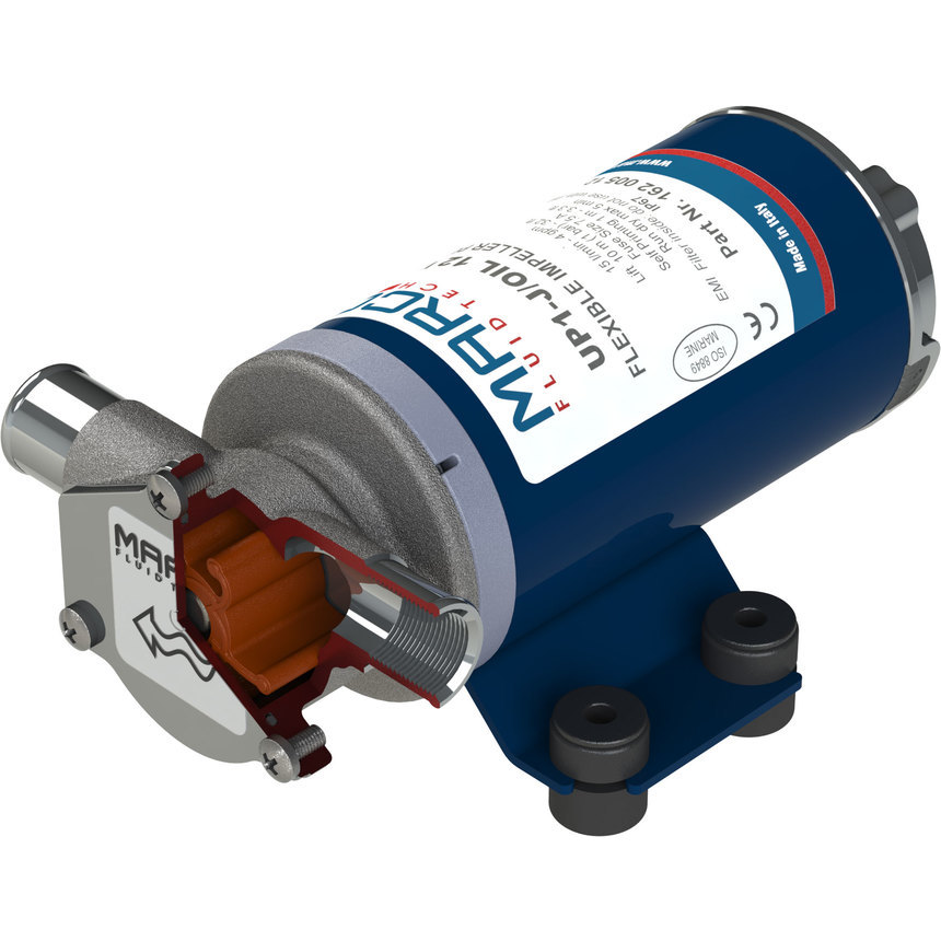 UP1-J/OIL flexible FKM impeller pump for 12V 24V