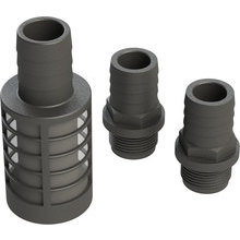 BF25 bottom filter and hosefittings for tubing ø 1"