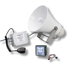 EW3-MS buzina eletrônica 20/75 m + sinal nev.+ mic.+ sirene